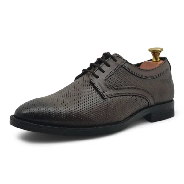 Freacksters_Premium_Brown_Textured_Derby_Shoes_–_Timeless_Sophistication
