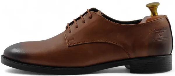 Freacksters_Men's_Tan_Genuine_Leather_Formal_Derby_Shoes