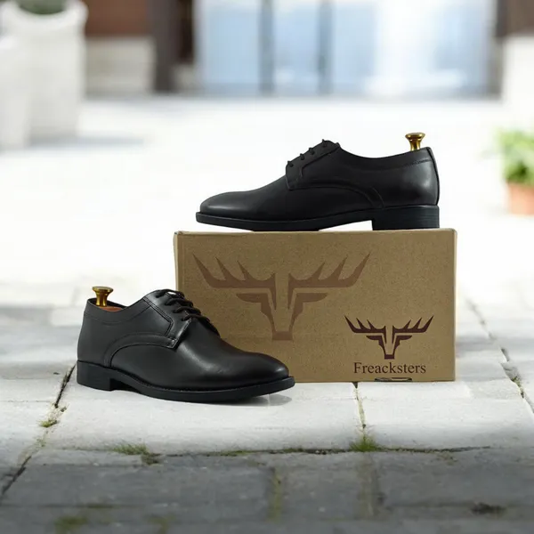 Freacksters_Men's_Brown_Luxe_Leather_Formal_Lace-Up_Shoes