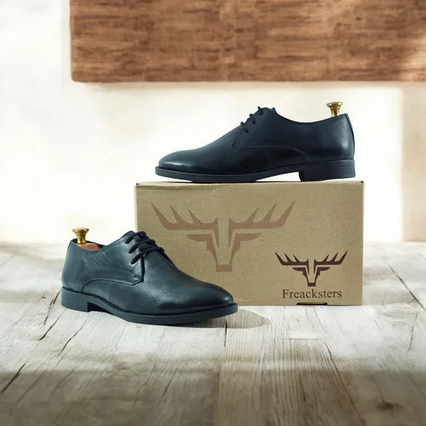 Freacksters_Men's_Black_Genuine_Leather_Formal_Lace-Up_Shoes
