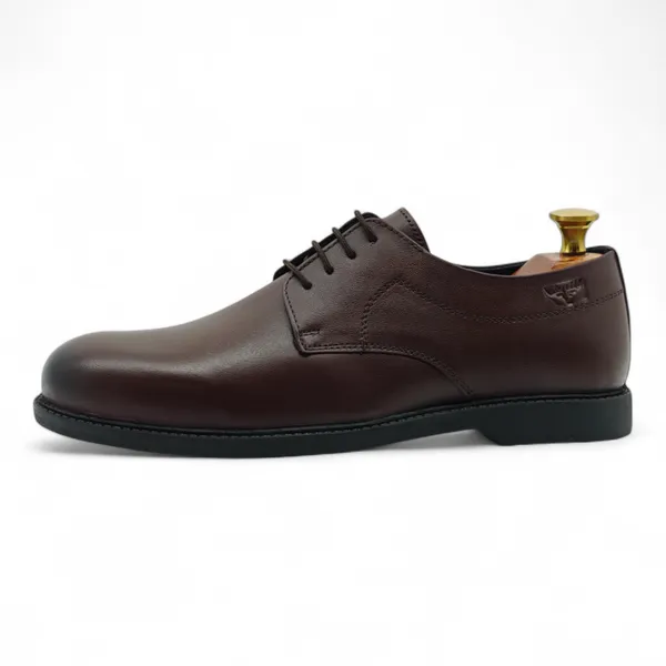 Freacksters_Men's_Brown_Leather_Classic_Derby_Formal_Shoes