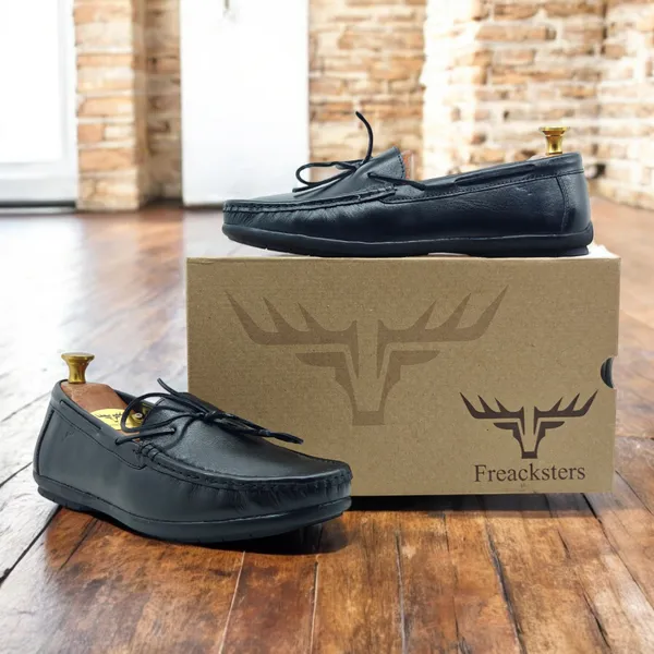 Freacksters_Black_Leather_Driving_Loafers_–_Sleek_&_Comfortable_for_Every_Drive