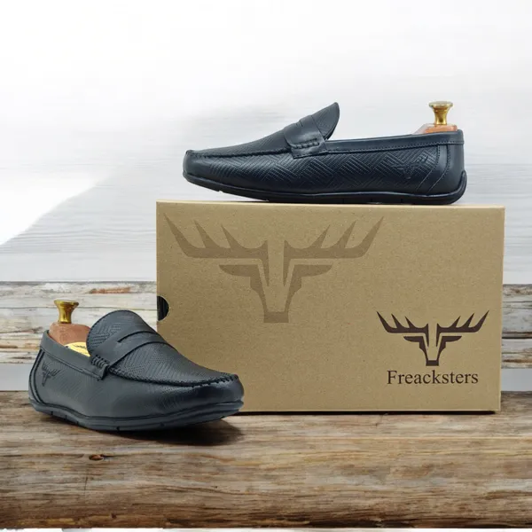 Freacksters_Black_Leather_Loafers_–_Timeless_Charm,_Everyday_Ease