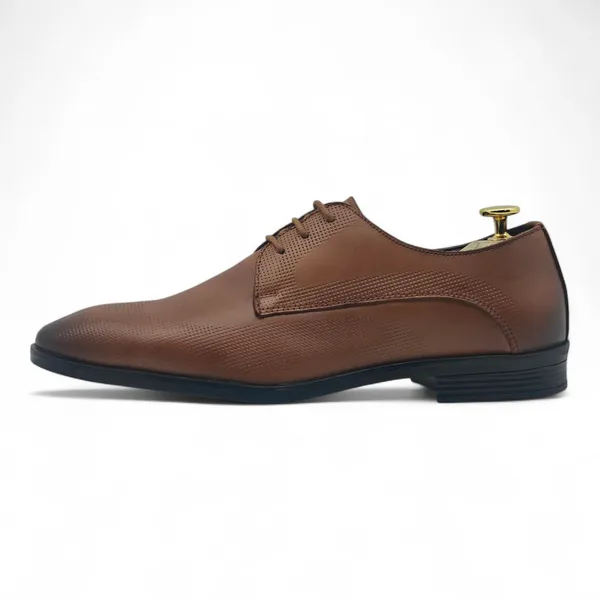 Freacksters_Verona_Tan_Italian_Dotted_Lace-Up_Formals