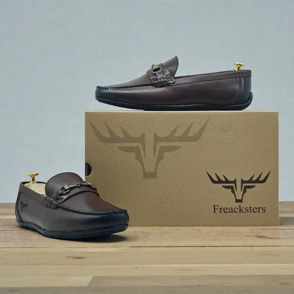 Freacksters_Brown_Leather_Loafers_–_Classic_Style_with_Everyday_Comfort