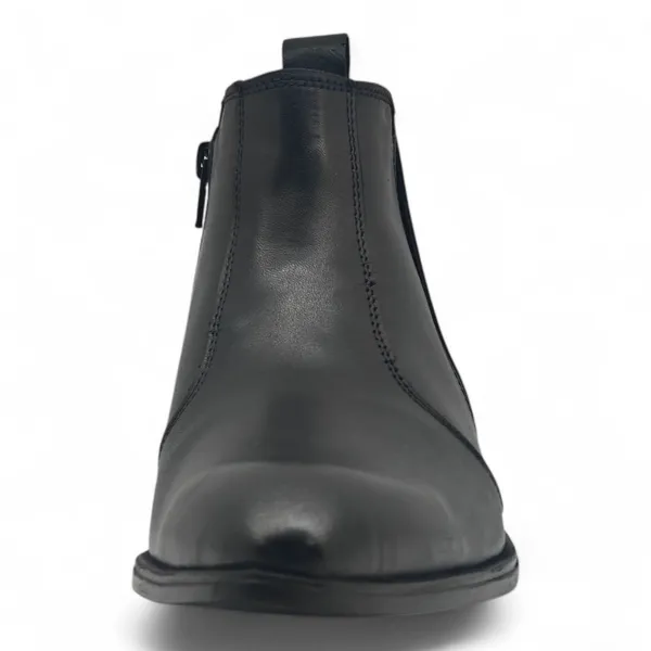 Freacksters_Elite_Black_Chelsea_Boots_with_Side_Zipper_&_Cubic_Heel