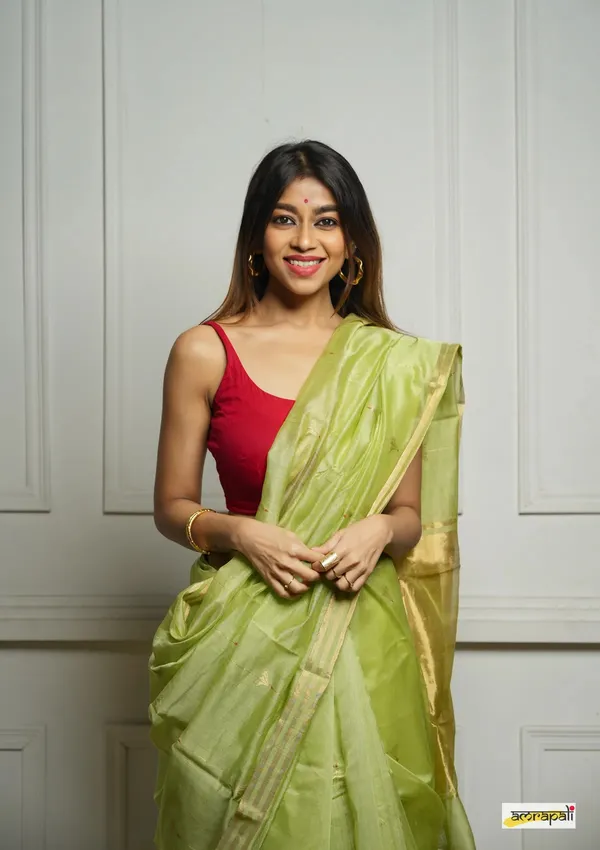 Deserving_Pista_Cotton_Silk_Saree_With_Demesne_Blouse_Piece