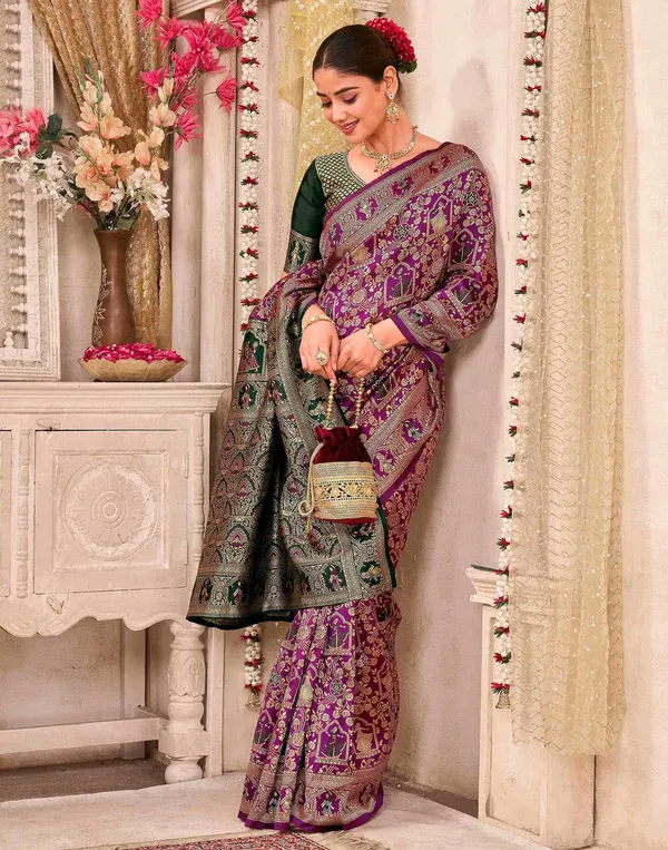 Effervescent_Soft_Banarasi_Silk_Saree_With_Elision_Blouse_Piece
