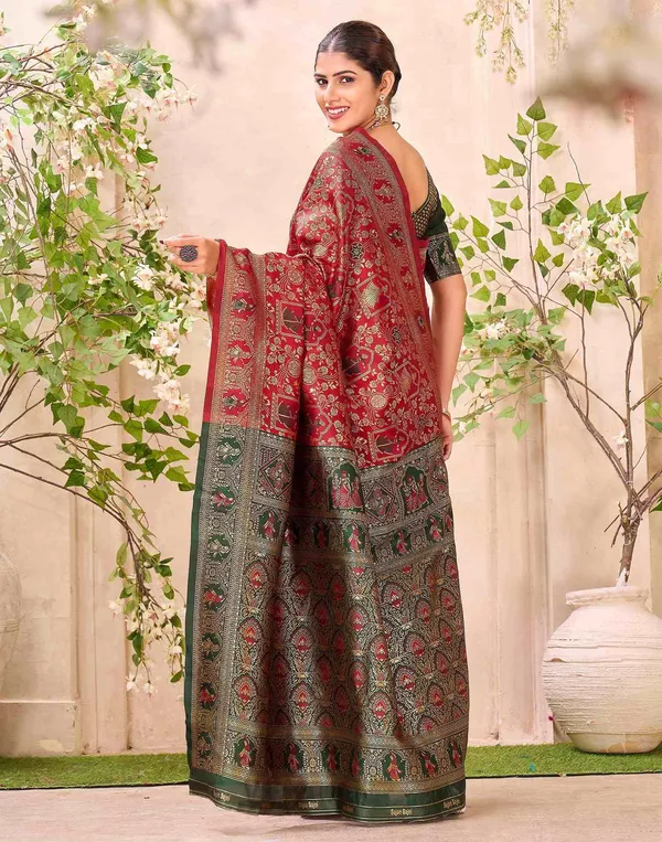 Effervescent_Soft_Banarasi_Silk_Saree_With_Elision_Blouse_Piece