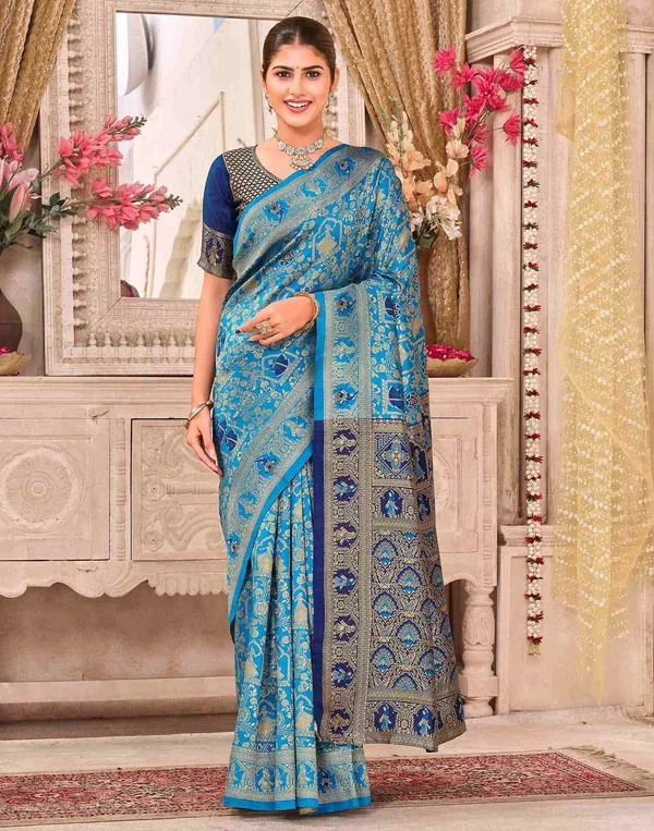 Effervescent__Soft_Banarasi_Silk_Saree_With_Elision_Blouse_Piece