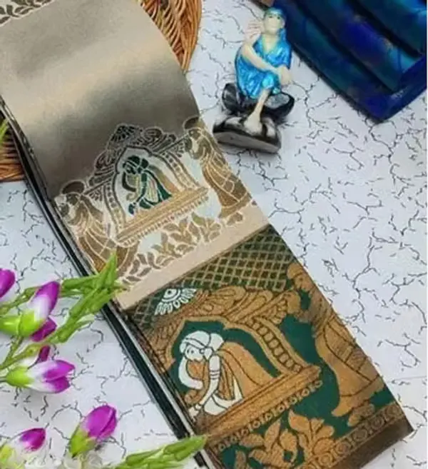 Mesmeric_Soft_Banarasi_Silk_Saree_With_Inspiring_Blouse_Piece