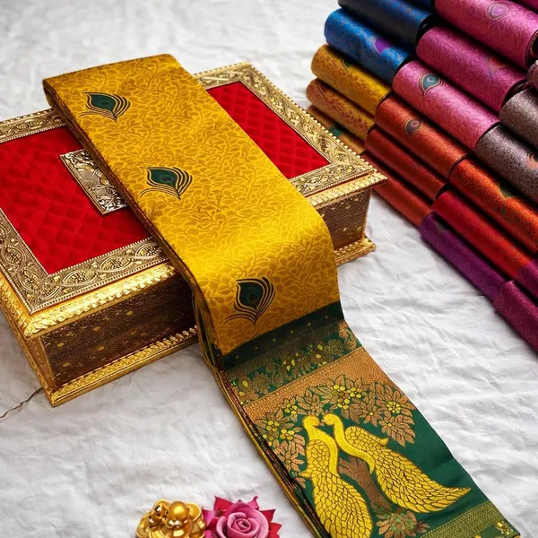 Mesmeric_Soft_Banarasi_Silk_Saree_With_Inspiring_Blouse_Piece