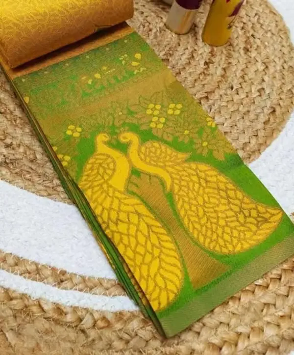 Mesmeric_Soft_Banarasi_Silk_Saree_With_Inspiring_Blouse_Piece