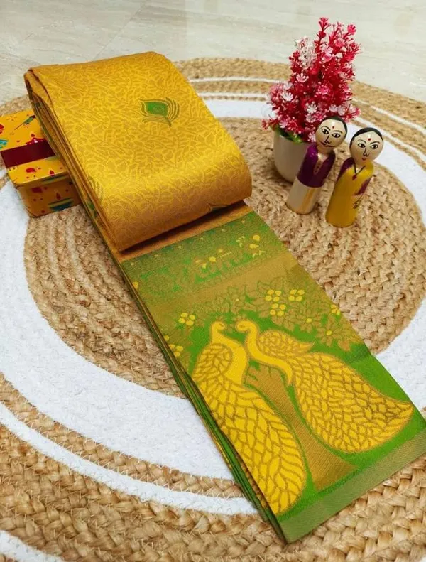 Mesmeric_Soft_Banarasi_Silk_Saree_With_Inspiring_Blouse_Piece