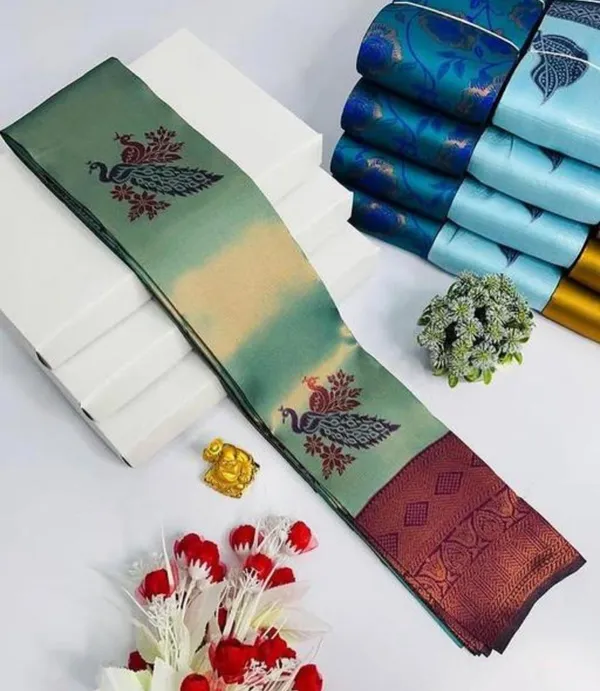 Opulent_Soft_Banarasi_Silk_Saree_With_Ethnic_Blouse_Piece