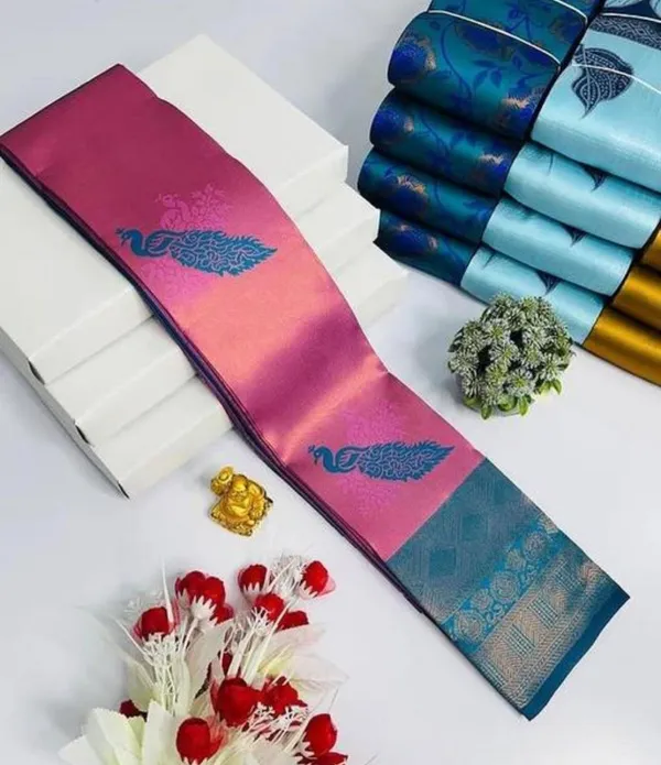Opulent_Soft_Banarasi_Silk_Saree_With_Ethnic_Blouse_Piece