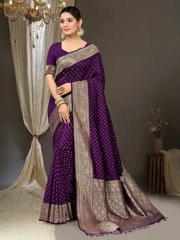 Outstanding_Soft_Banarasi_Silk_Saree_With_Angelic_Blouse_Piece