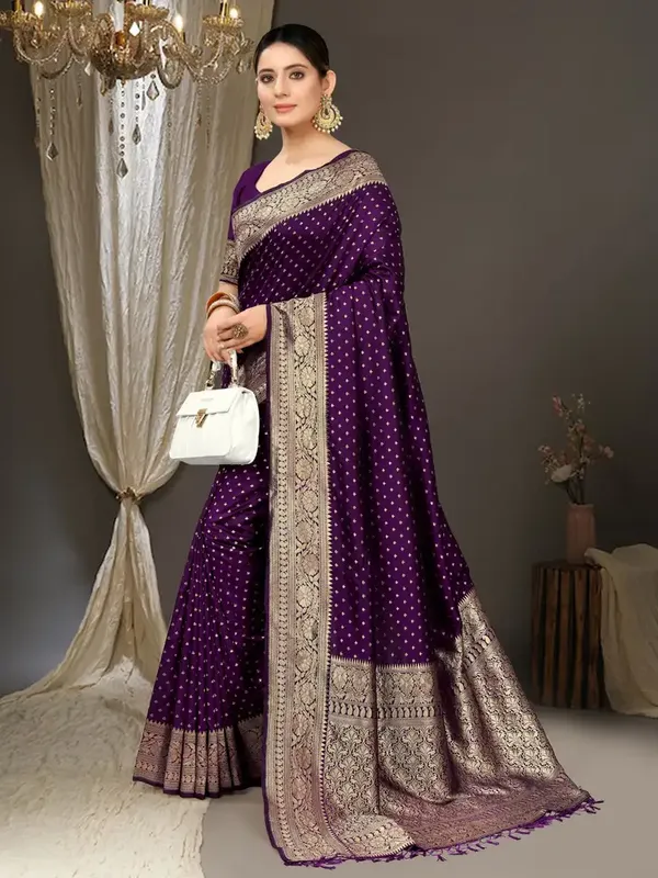 Outstanding_Soft_Banarasi_Silk_Saree_With_Angelic_Blouse_Piece