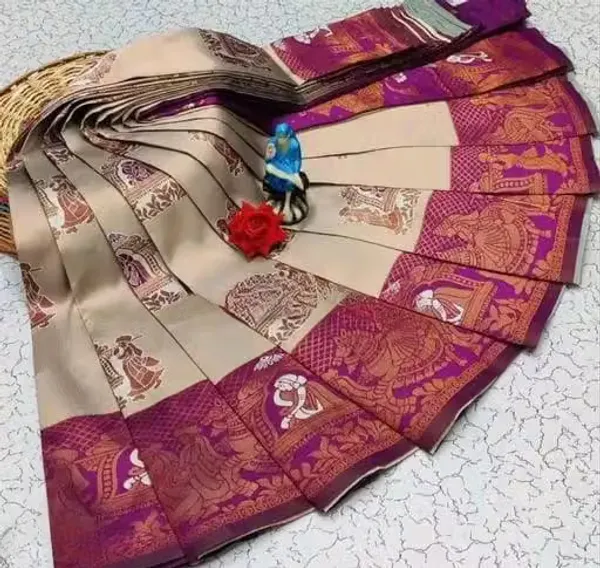 Seraglio_Soft_Banarasi_Silk_Saree_With_Divine_Blouse_Piece