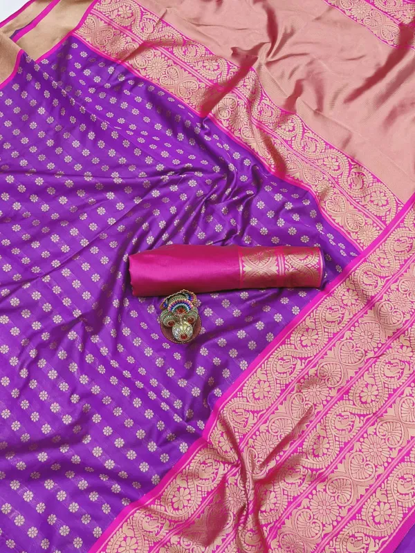 Traditional_Royal_Blue_Banarasi_Silk_Saree_With_Ideal_Blouse_Piece