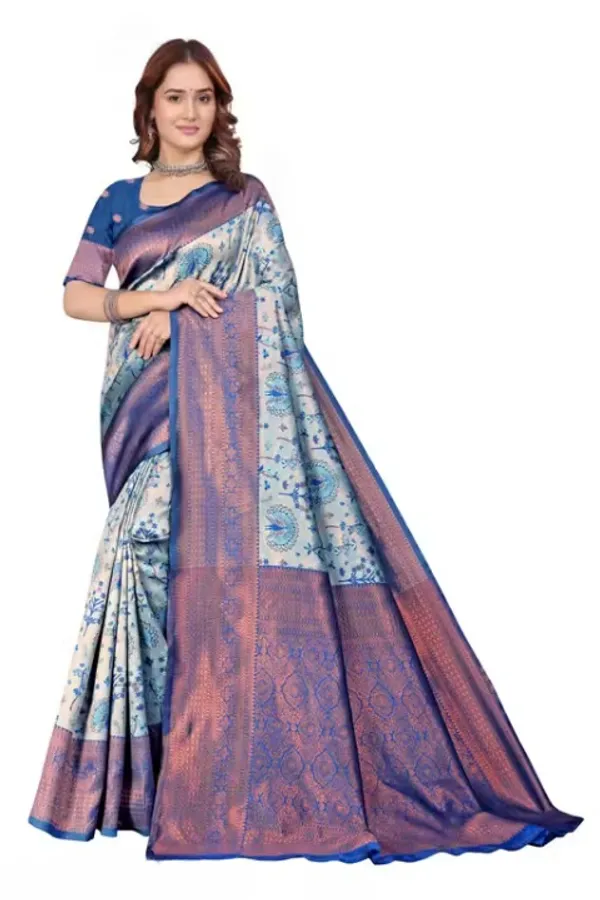Tremendous_Soft_Banarasi_Silk_Saree_With_Supernal_Blouse_Piece