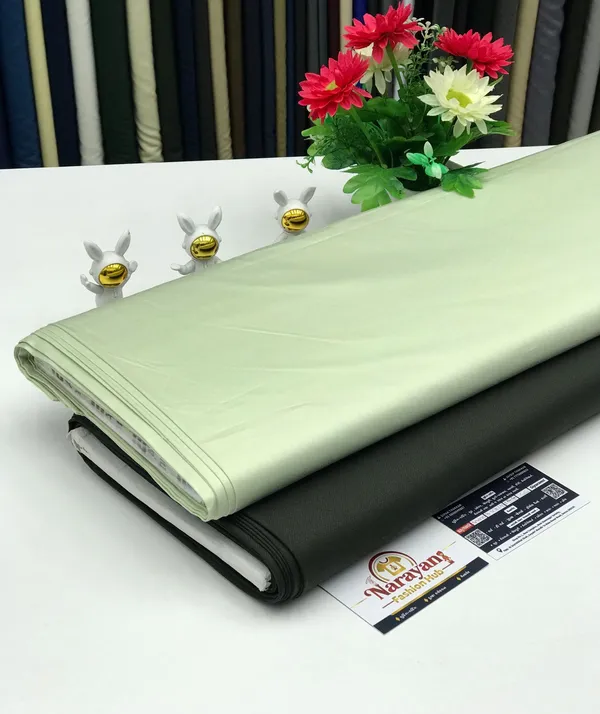 Green_Giza_Cotton_Plain_Shirt_With_Tr_Lycra_Pent