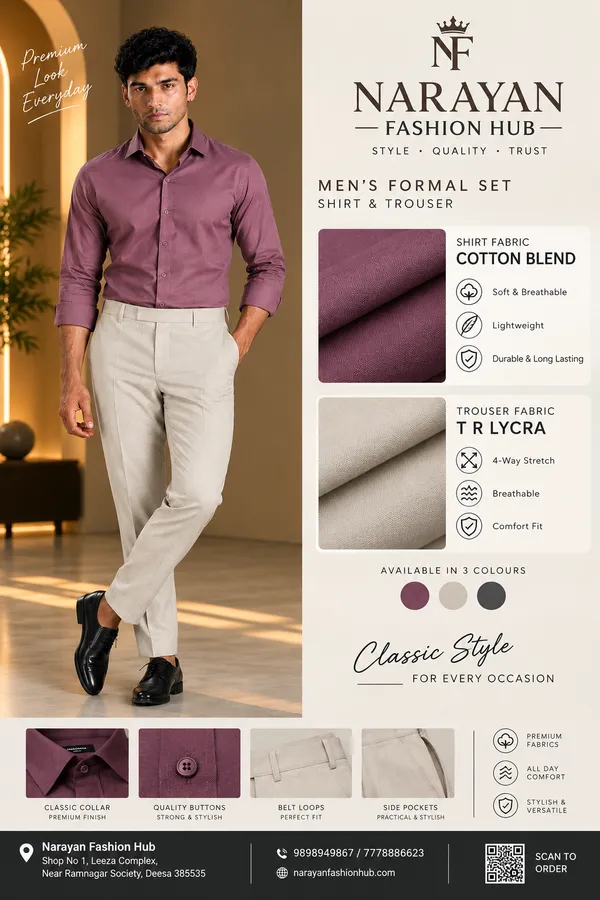 Dusty_Onion_And__Light_Beige_Plain_Heavy_Fabric_Shirt_&_Pant_Fabric