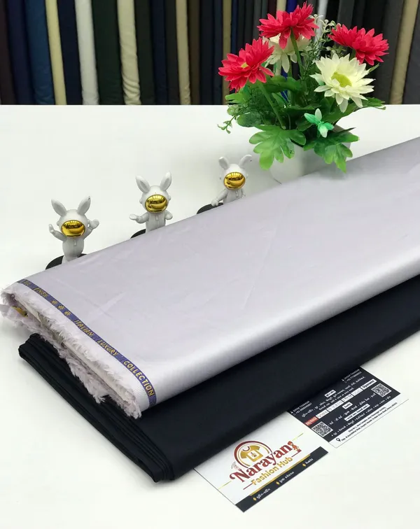 Gray__Giza_Cotton_Plain_Shirt_With_Tr_Lycra_Pent