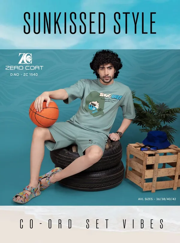 Men's_Casual_Style_Cotton_Blend_Solid_Co-Ord_Sets