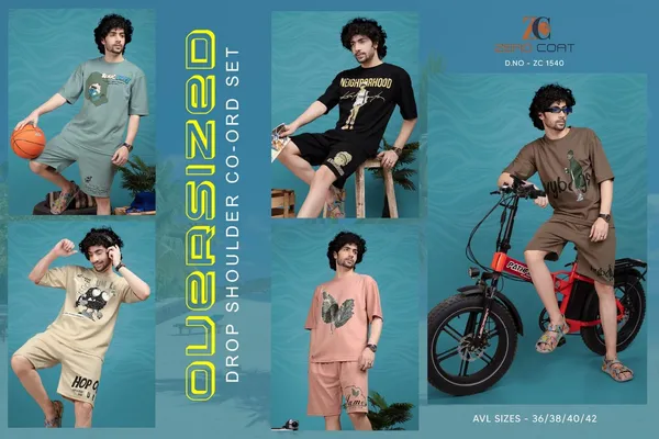 Men's_Casual_Style_Cotton_Blend_Solid_Co-Ord_Sets