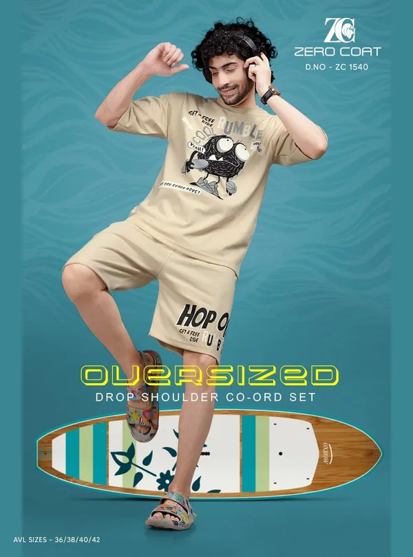 Men's_Casual_Style_Cotton_Blend_Solid_Co-Ord_Sets