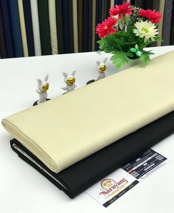 Light_Yellow_Giza_Cotton_Plain_Shirt_With_Tr_Lycra_Pent