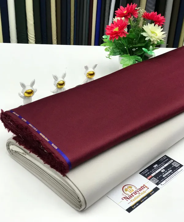 Maroon_Giza_Cotton_Plain_Shirt_With_Tr_Lycra_Pent