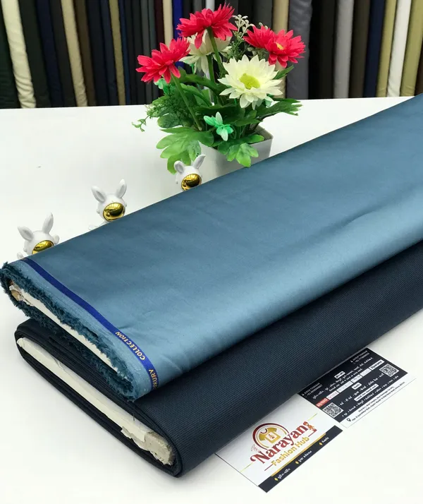 Sky_Blue_Giza_Cotton_Plain_Shirt_With_Tr_Lycra_Pent