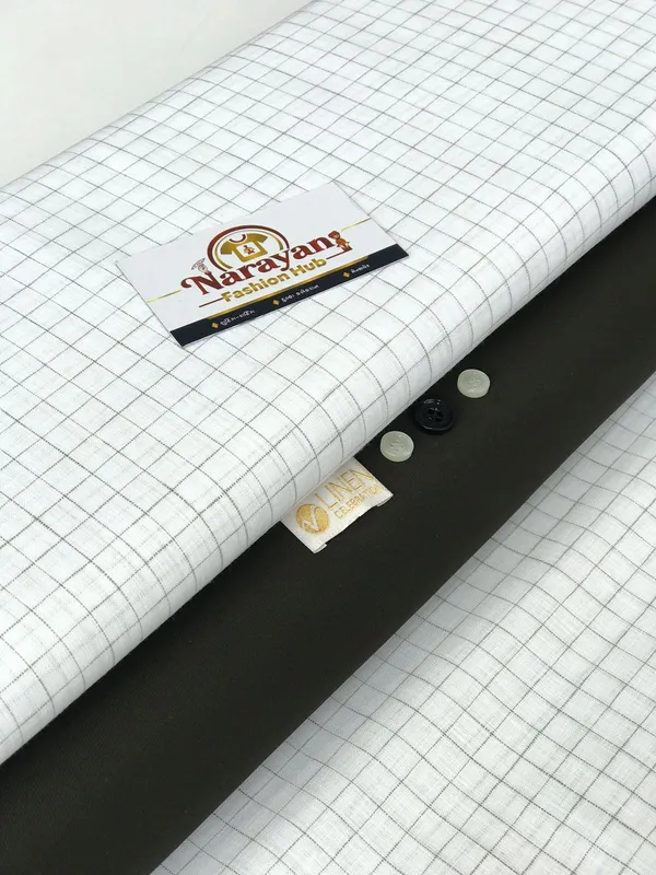 Yarn_Dated_chex_soft_linen_cotton_and_Trouser_fabric