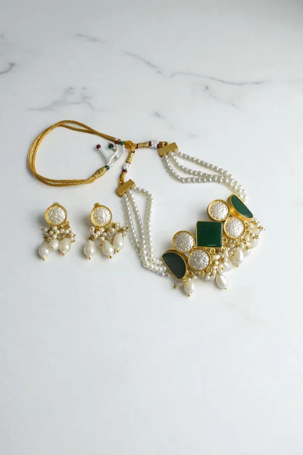 Latest_Designer_Choker_Necklace_Set_With_Earring_for_her