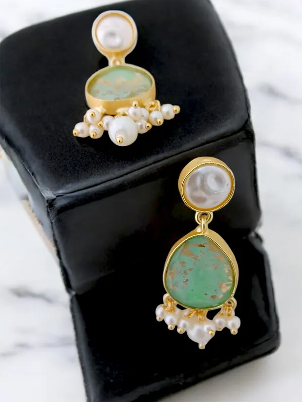 Latest_Designer_Stone_Based_Pearl_Earring_Set