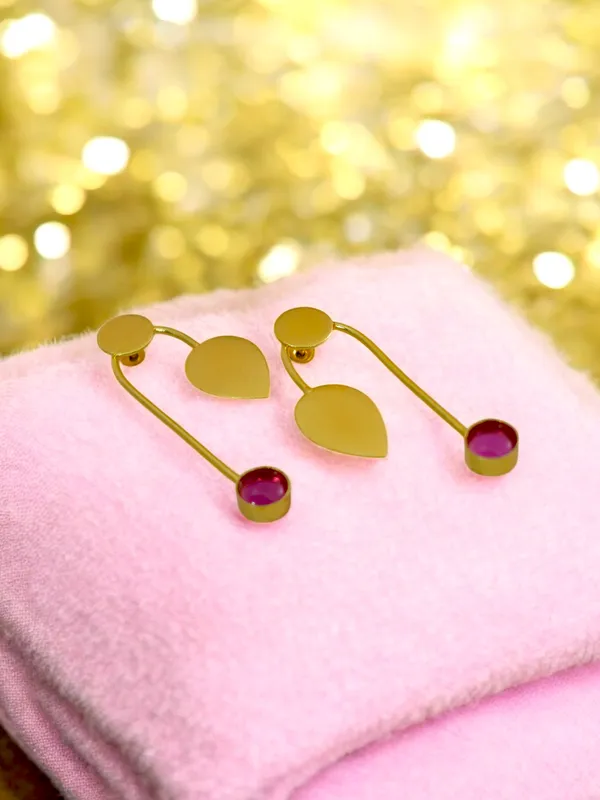 Latest_Stone_Based_Gold_Plated_Earring