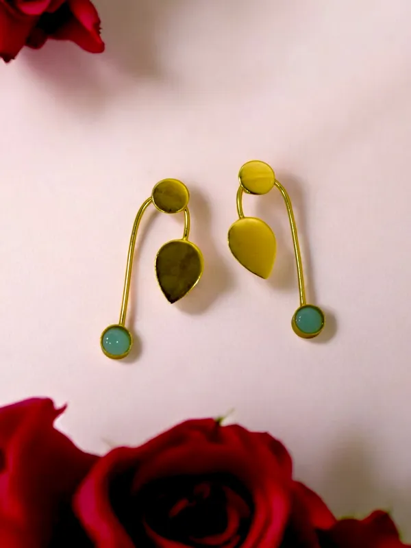 Latest_Stone_Based_Gold_Plated_Earring