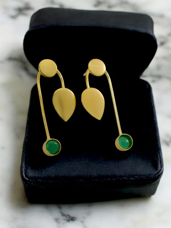 Latest_Stone_Based_Gold_Plated_Earring