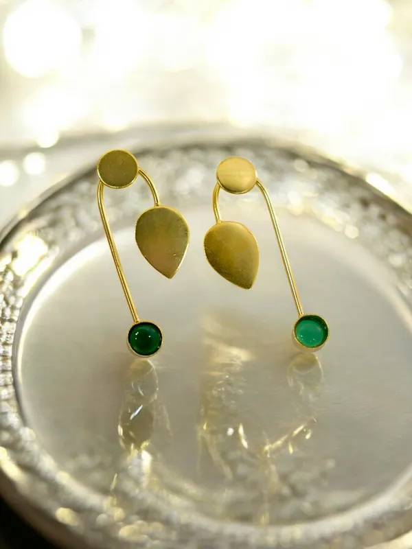 Latest_Stone_Based_Gold_Plated_Earring