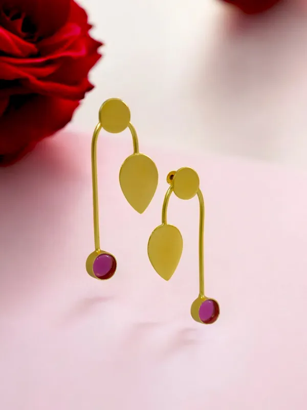 Latest_Stone_Based_Gold_Plated_Earring