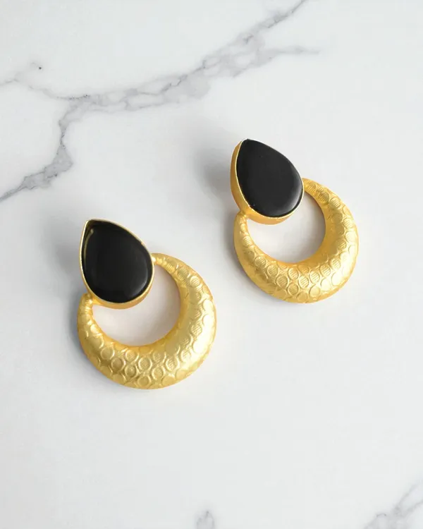 Premium_Black_Stone_Based_Earring