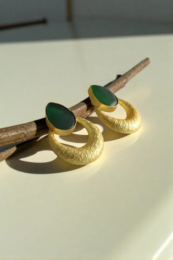 Premium_Green_Stone_Based_Earring
