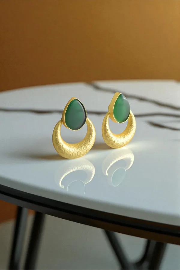 Premium_Green_Stone_Based_Earring
