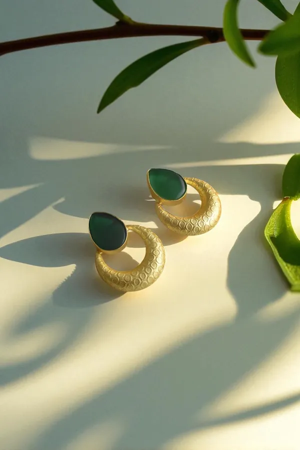 Premium_Green_Stone_Based_Earring