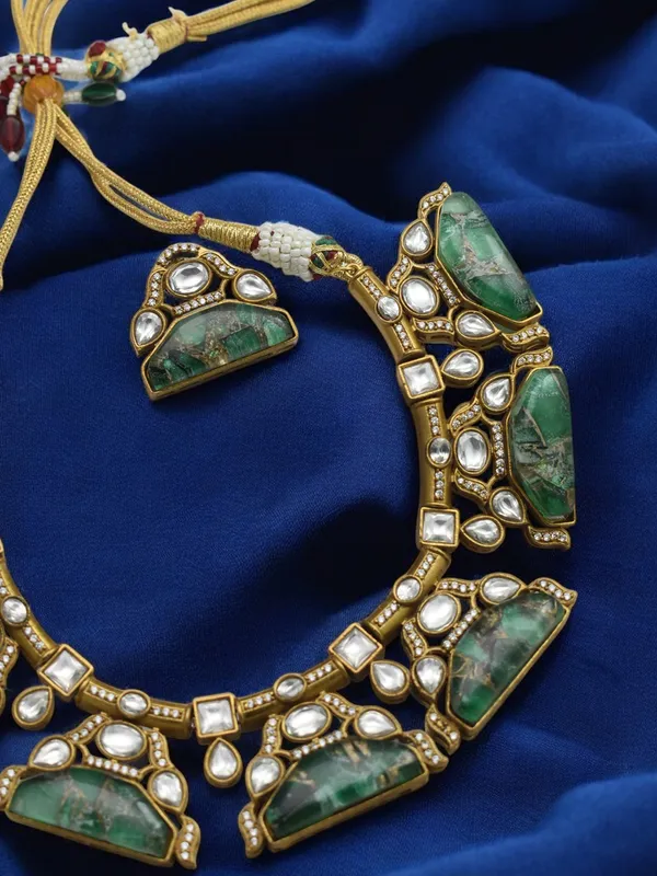 Premium_Latest_Designer_Semi_Precious_Stone_Necklace_Set