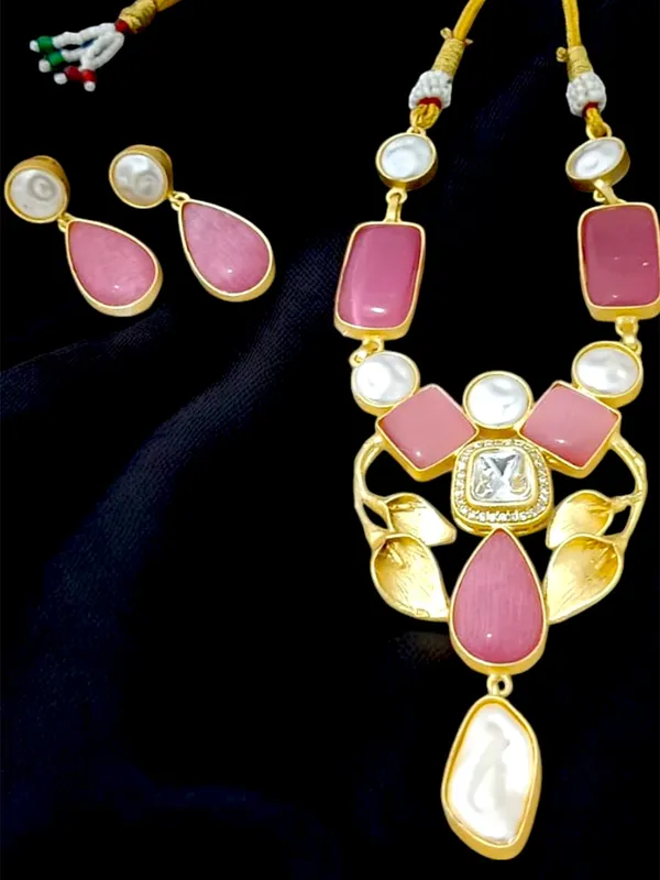 Premium_Quality_Semi_Precious_Stone_Necklace_set_with_Earring_Set_for_Women