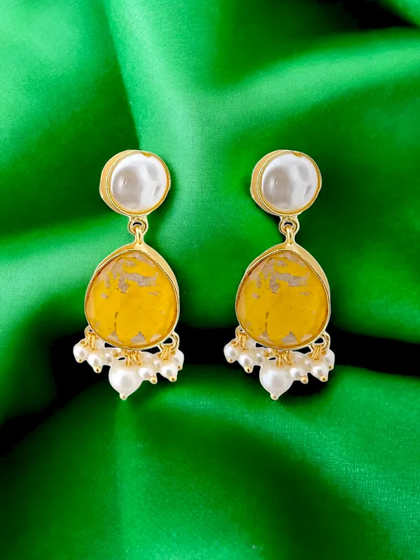 Premium_Latest_Stone_Based_Pearl_Earring_Set
