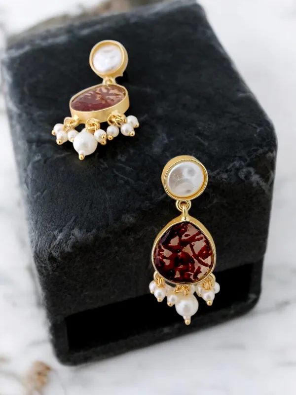 Premium_Latest_Stone_Based_Pearl_Earring_Set